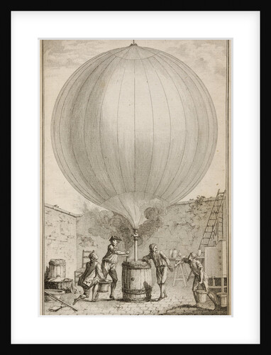 Filling a balloon with hydrogen gas by Bertault