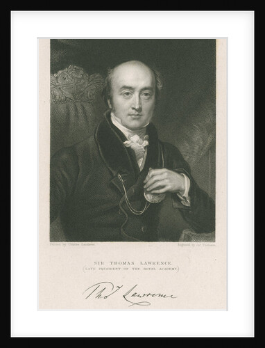Portrait of Thomas Lawrence (1769-1830) by James Thomson
