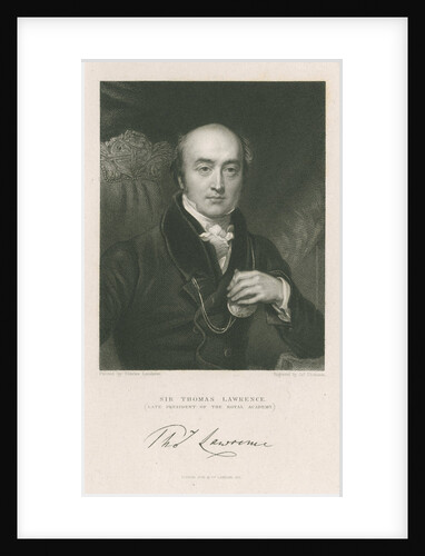 Portrait of Thomas Lawrence (1769-1830) by James Thomson