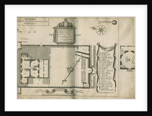Plan of the Royal Observatory, Greenwich by Francis Place