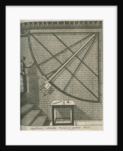 Mural quadrant at the Royal Observatory, Greenwich by Francis Place