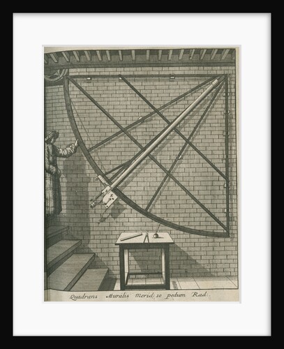 Mural quadrant at the Royal Observatory, Greenwich by Francis Place