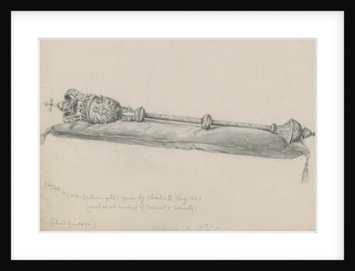 The Royal Society's mace by unknown