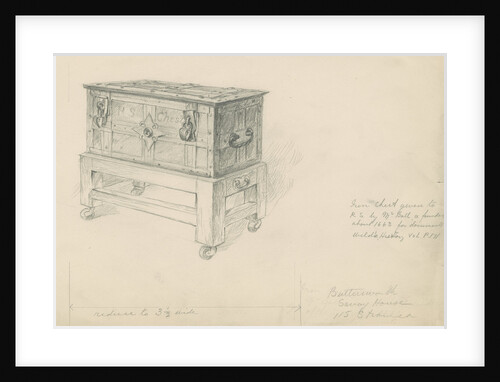 The Royal Society's iron chest by unknown