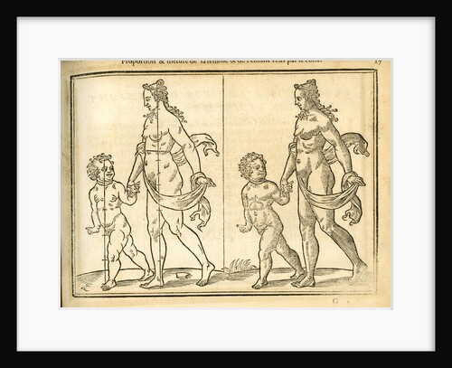 Proportions of a woman and child by unknown