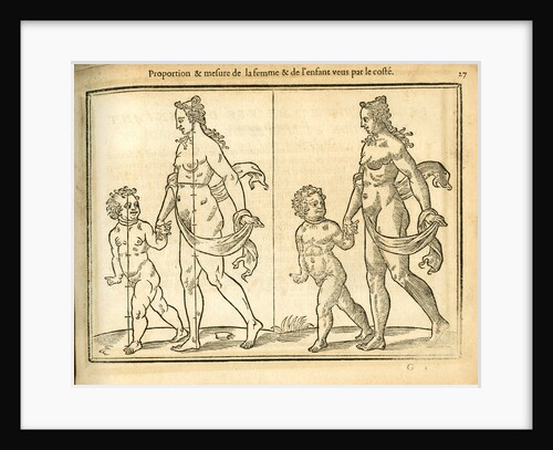 Proportions of a woman and child by unknown