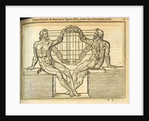 Reclining male figures by unknown