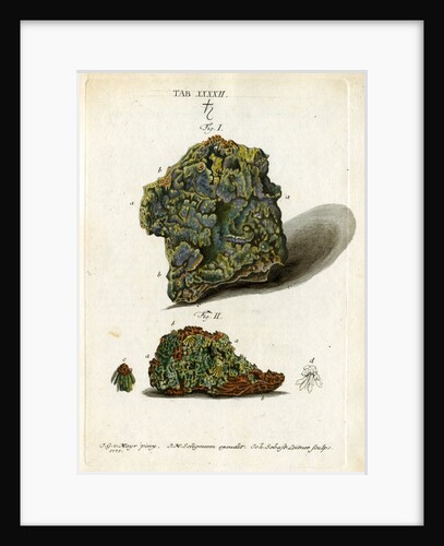 Green mineral of lead by Johann Sebastian Leitner