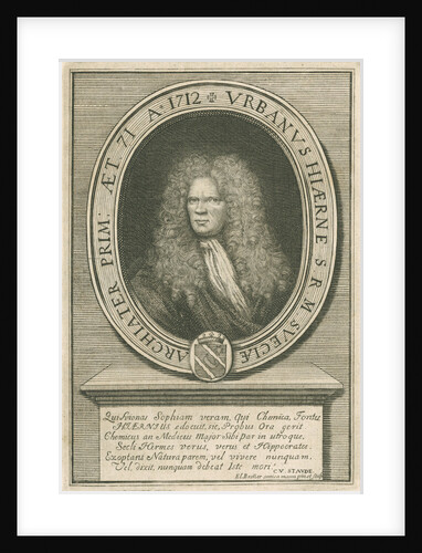 Portrait of Urban Hjarne (1641-1724) by Elias Brenner