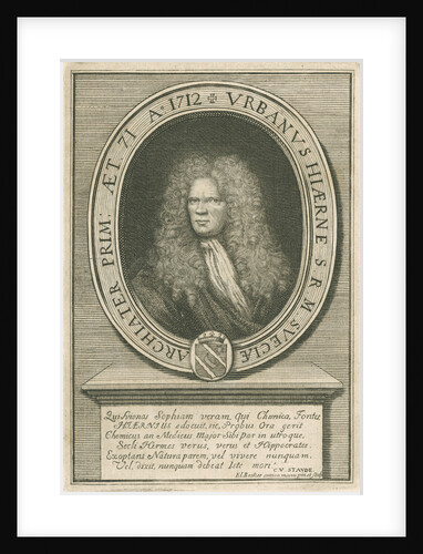 Portrait of Urban Hjarne (1641-1724) by Elias Brenner