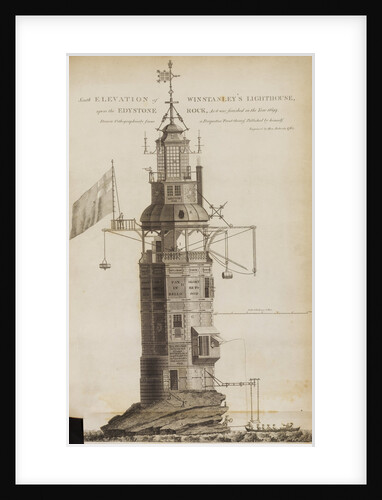 Winstanley's Lighthouse on the Eddystone Rocks by Henry Roberts