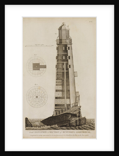 Rudyard's Lighthouse on the Eddystone Rocks by James Record