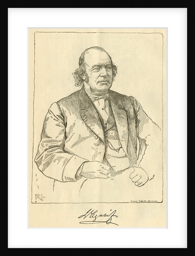 Portrait of Jean Louis Rodolphe Agassiz (1807-1873) by R. L.