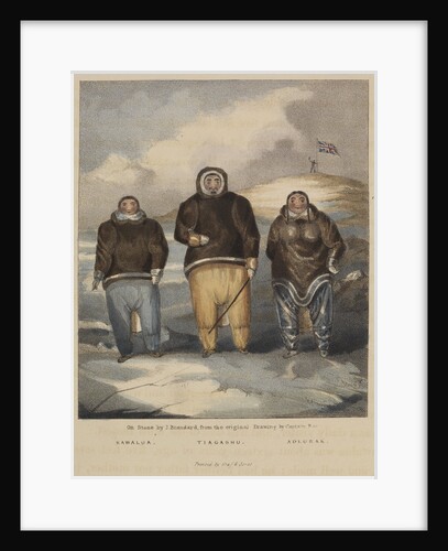 Three Inuit from Boothia Felix by John Brandard