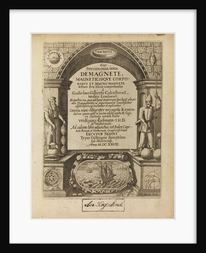 Title page of William Gilbert's 'De Magnete' by Peter Rollos I