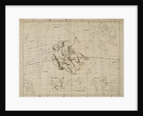 Gemini, from John Flamsteed's 'Atlas Coelestis' by Anonymous