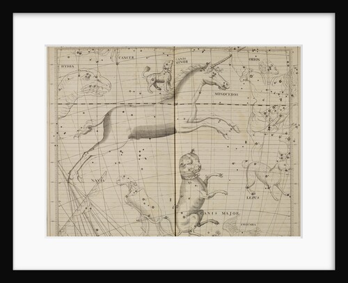 Monoceros, from John Flamsteed's 'Atlas Coelestis' by Anonymous