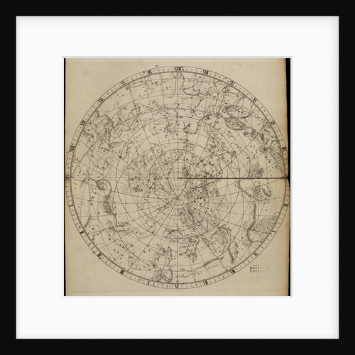 Southern planisphere, from John Flamsteed's 'Atlas Coelestis' by unknown