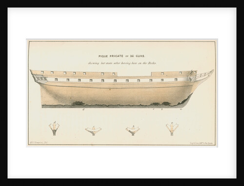 The frigate 'Pique' by Anonymous