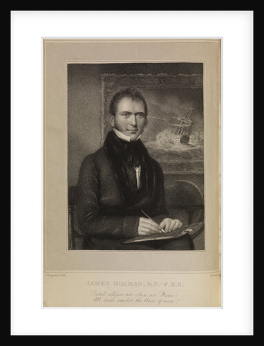 Portrait of James Holman (1786-1857) by Edward Francis Finden