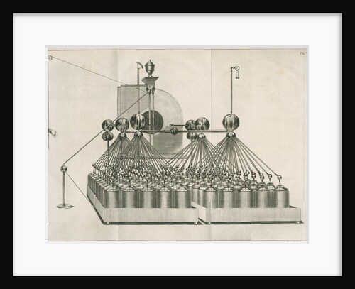 Electrical machine and Leyden jar batteries at Teyler's Museum by Barend de Backer