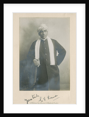 Portrait of Chandrasekhara Venkata Raman (1888-1970) by Bourne & Shepherd
