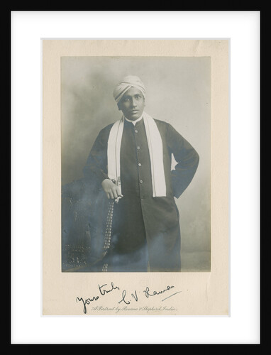 Portrait of Chandrasekhara Venkata Raman (1888-1970) by Bourne & Shepherd