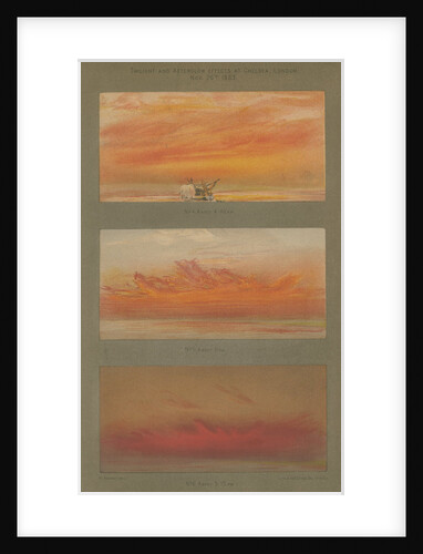 Atmospheric effects of the Krakatoa eruption by Cambridge Scientific Instrument Company