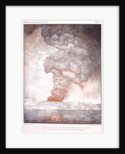View of Krakatoa, 1883 by Parker & Coward