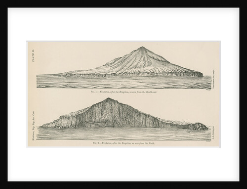 Two views of Krakatoa by Anonymous
