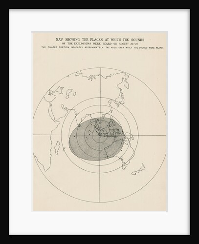 Sound range of the Krakatoa explosions by Malby & Sons