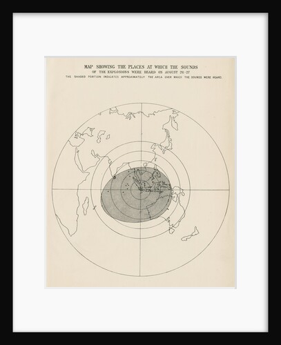 Sound range of the Krakatoa explosions by Malby & Sons
