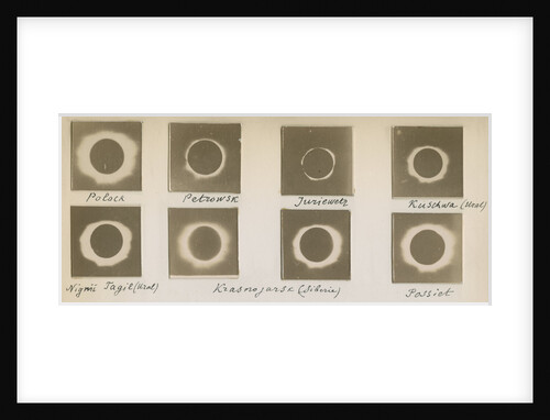 Solar eclipse of August 1887 by unknown