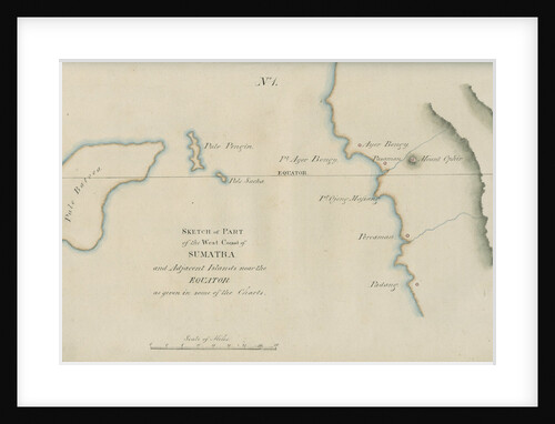 Chart of Western Sumatra by unknown