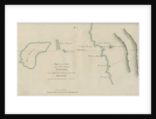 Chart of Western Sumatra by unknown