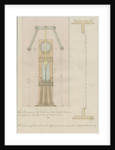Kater's invariable pendulum and clock for gravity observations, Sumatra by unknown