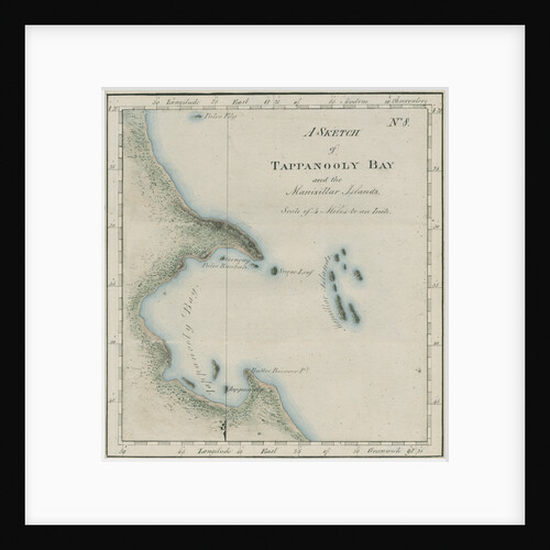 Map of Tappanooly Bay, Sumatra by unknown