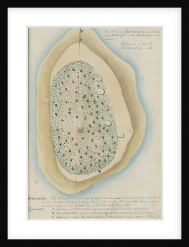 Plan of Gaunsah Lout Island, near Sumatra by unknown