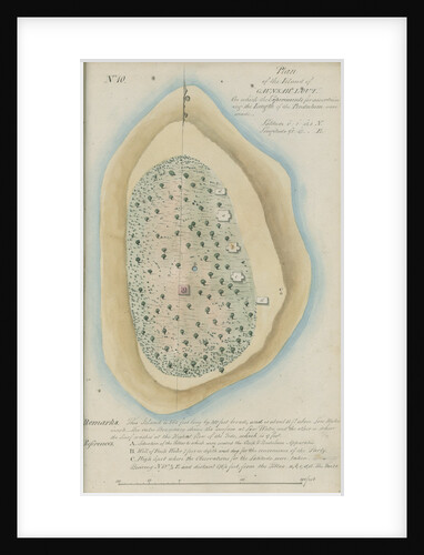 Plan of Gaunsah Lout Island, near Sumatra by unknown