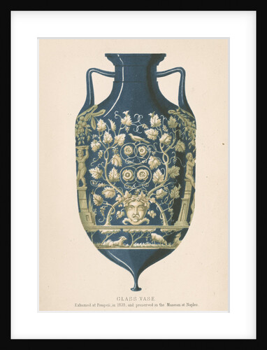 Glass vase from Pompeii by J R Robbins