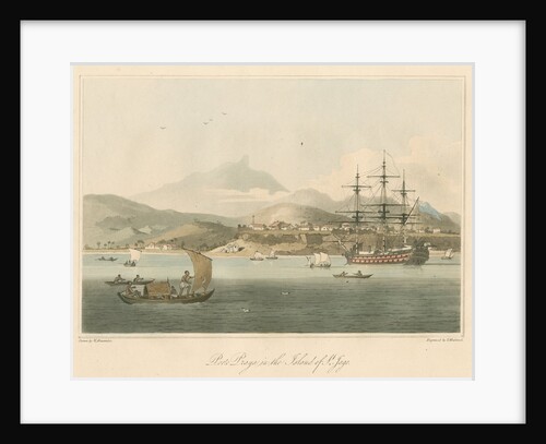 'Porto Praya in the Island of St. Jago' by Thomas Medland