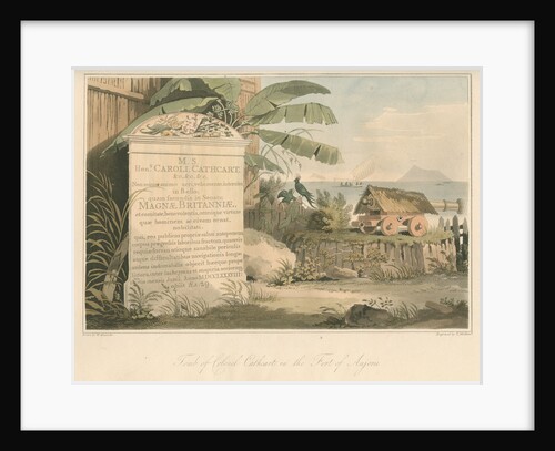 'Tomb of Colonel Cathcart in the Fort of Anjerie' by Thomas Medland