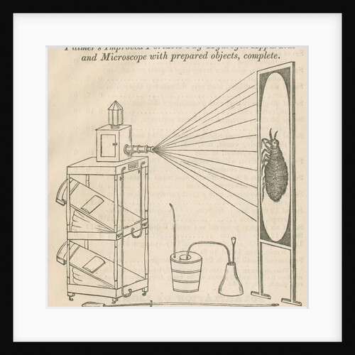 Microscope and oxy-hydrogen lamp projector by unknown
