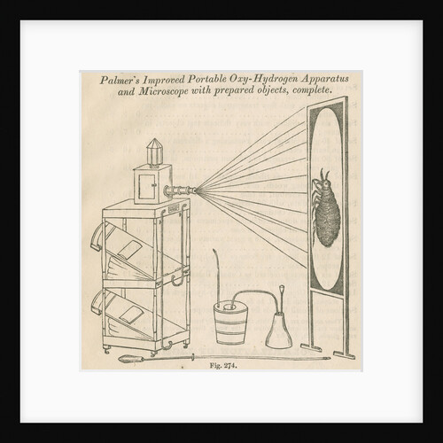 Microscope and oxy-hydrogen lamp projector by unknown