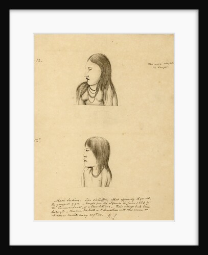 Portraits of two Macú [Hupda] Indians by Richard Spruce