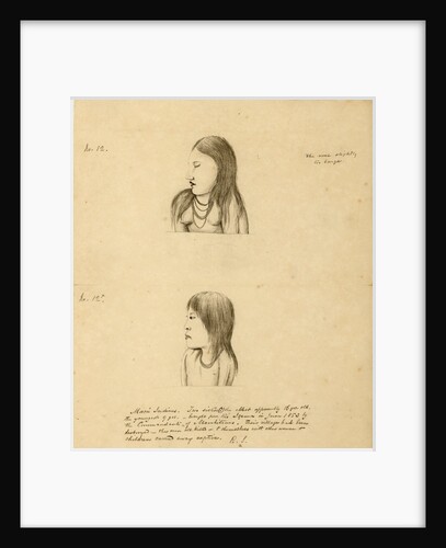 Portraits of two MacÃº [Hupda] Indians by Richard Spruce