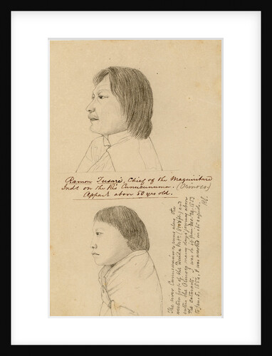 Portraits of Ramon TussarÃ­ and a Maquiritari girl by Richard Spruce