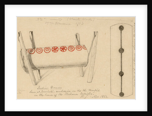 Two views of an Indian drum by Richard Spruce