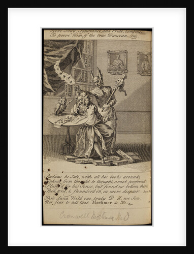 Caricature of Cromwell Mortimer by Rigou