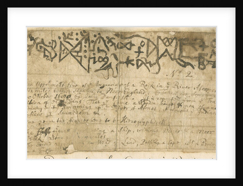 Carvings on Dighton Rock by John Danforth